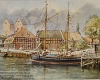 Stadt - Hafen Neustadt Hafen Hans Möller Aquarell  Motiv: Neustadt/Holstein.  Technik: Aquarell.  Urheberrecht: Kay Möller / Annelies Möller.  Kategorie: Stadt - Hafen.  Thema: Schiff. : Hans Möller, Aquarell, Schleswig-Holstein Binnenland, Stadt - Hafen, Neustadt Hafen, Neustadt/Holstein, Schiff, Kay Möller / Annelies Möller, Weitere Infos unter : http://www.maler-hans-moeller.de, mailto:info@maler-hans-moeller.de